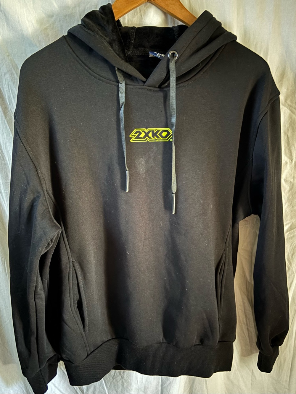 2XKO Black Hoodie Sweatshirt- Men's Casual Pullover